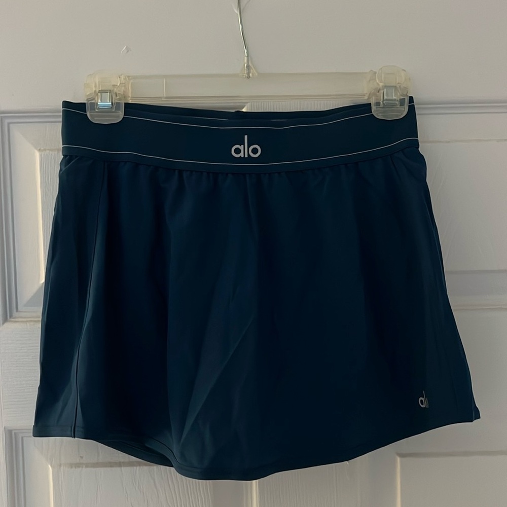 Alo Yoga Match Point Tennis Skirt in Eclipse Blue
